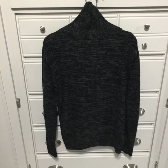 CARBON Cable Knit Black/Gray Cardigan size M - Picture 3 of 13